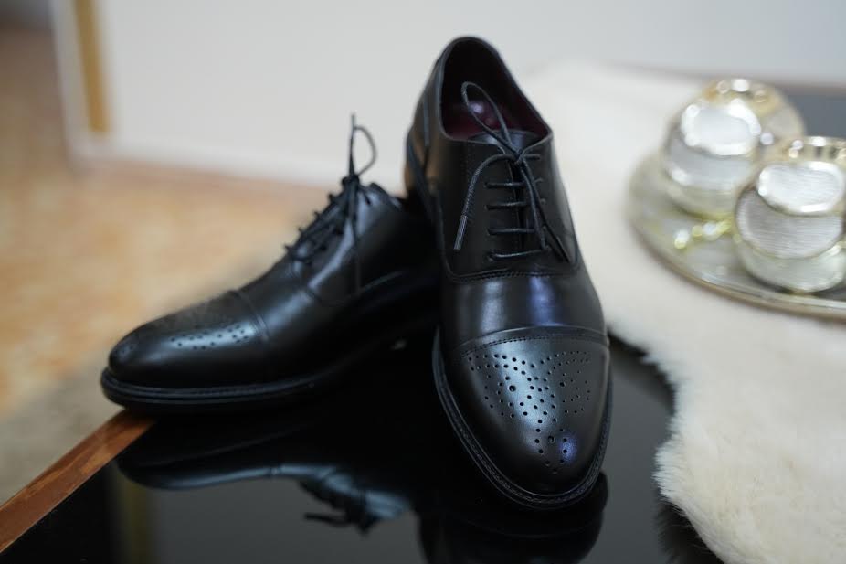 Richelieu Noir perforé ref 128