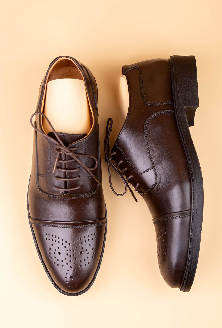 Richelieu Marron perforé ref 128