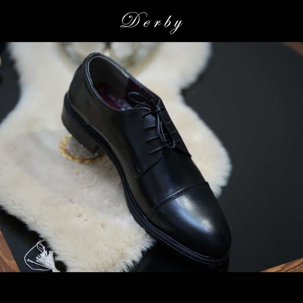 Derby Noir en Cuir