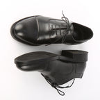 Richelieu Noir Cap-Toe en Cuir