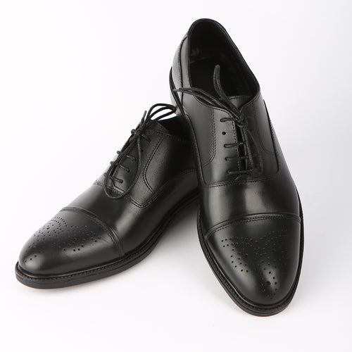 Richelieu Noir perforé ref 128