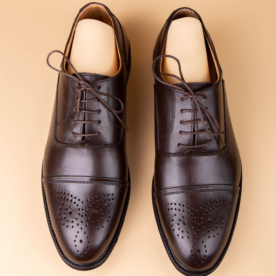 Richelieu Marron perforé ref 128