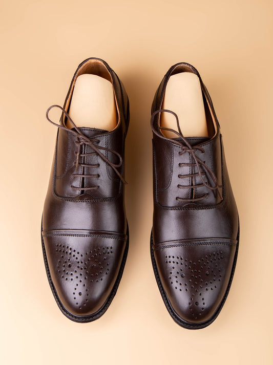 Richelieu Marron perforé ref 128
