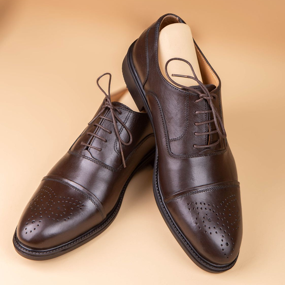 Richelieu Marron perforé ref 128