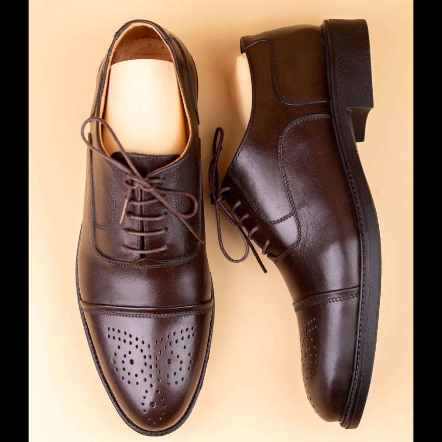 Richelieu Marron perforé ref 128