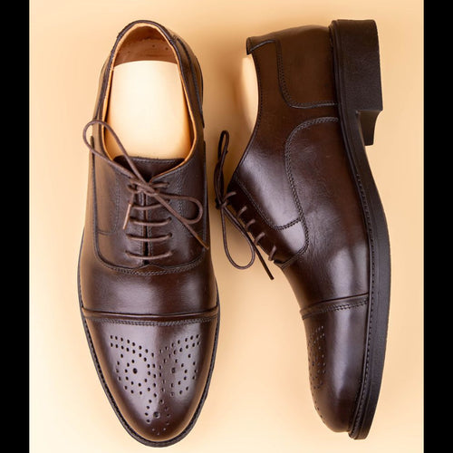 Richelieu Marron perforé ref 128
